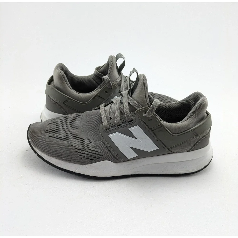 Mens New Balance 247 Classic Gray White Walking Trainer Shoes MS247EG Size 9